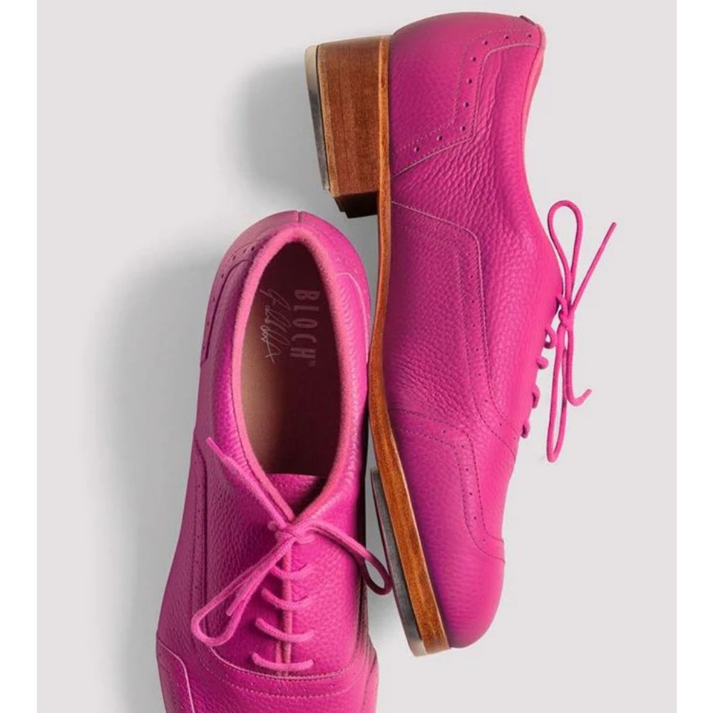 Jason Samuels Smith Bloch Fuchsia Leather tap shoes